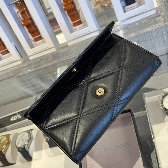 Michael Kors Jet Set Travel Large Trifold Vegan Leather Wallet 35S2GTVF3U - Picture 6 of 9